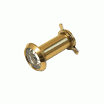 DX Deurspion met Afsluitklepje 160° Ø12mm DD:18-30mm Messing DRS 166/16B-0
