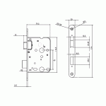 MAUER 1535 WC-slot WC63 DM50 (1264/17) RVS LS/RS (incl. Sluitplaat)-1393