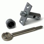 DX Insteekgrendel met Stersleutel en Sluitpot DM25 BD45 Vernikkeld DRB3025 SCP-0