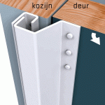 SECUSTRIP Anti-inbraakstrip Plus T=0-6mm 2300mm Buitendraaiend Wit Epoxy 1010.170.02 SKG*-0