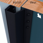 SECUSTRIP Anti-inbraakstrip Plus T=0-6mm 2300mm Buitendraaiend Zwartgrijs Epoxy 1010.170.04 SKG*-0