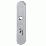 HOPPE Veiligheidsschild Kerntrekbeveiliging PC72 Buitenschild Ovaal E3332ZA RVS SKG***-0