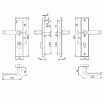 HOPPE London Veiligheidsbeslag KTB PC55 KR/KR 113/2236ZA/2214 F1 DD35-40 SKG***-558