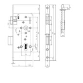 KFV Veiligheidsslot 115-S3-PZW DM55 PC72 235x24mm SKG**-2249