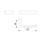 HOPPE Atlanta Halve Deurkruk Gatdeel (Snelstift) 1530 F1-2578