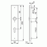 HOPPE Veiligheidsschild Blind Buitenschild Recht 2235 F1 SKG***-2992