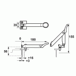AXAflex Raamuitzetter Wegdraaibaar (RS) Speciaal T-Kozijnvoet/Kunststof Ral 9001-Wit 2644-20-79-860