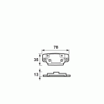 AXAflex Security Onderlegplaat Smal Kozijnhout Verzinkt 2660-80-64/E-812