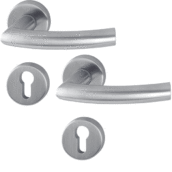 HOPPE Trondheim Binnendeurbeslag Rozettengarnituur E1430Z/42KV/42KVS PC RVS DD37-42mm-0
