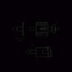 AXA Oplegslot 3012 Inbouwsluitkom Deuren/Ramen Verzinkt/Antraciet gelakt 3012-20-97/G SKG*-387