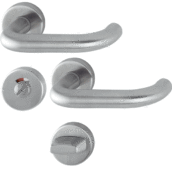 HOPPE Paris Binnendeurbeslag Rozettengarnituur E138Z/42KV/42KVS WC RVS DD37-42mm-0