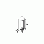 AXA Onderlegplaat 9mm Voor 3302/3308/3309 Wit 3305-90-95/E-1624