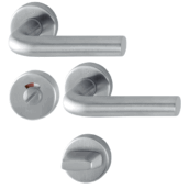 HOPPE Bonn Binnendeurbeslag Rozettengarnituur E150Z/42KV/42KVS WC RVS DD37-42mm-0