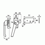 AXA Raamsluiting 3319 Sluithaak
