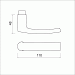 AMI 332 VHB Quickstift Deurkruk F1 DD:55mm-198