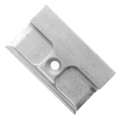 MACO Sluitplaat Standaard Hout Vlak 48x30x9mm SP30 Multitrend Zilverlook 34983-0