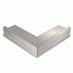 Daktrim Standaard 35x54x2500mm voor Snelkoppelsysteem Aluminium-175