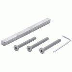 HOPPE Krukstiftgarnituur Massief DD55-60 Snelstift incl. 3 Metaalschroeven-0