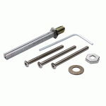 HOPPE Wisselstiftgarnituur Massief DD76-81 Profielstift incl. 3 Metaalschroeven-0