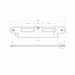 MAUER 454 D+N Sluitplaat Afgerond RVS LS/RS-0