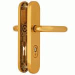 Dieckmann Veiligheidsbeslag D8648M Kr/Kr MESSING PC92 DD:35-45mm KTB SKG***-0