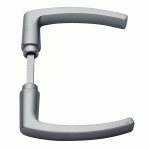 AXA Deurkruk Zwaar Blokmodel DD:38-60mm F1 Geslepen 6164-71-11/E-0