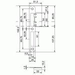 HMB Sluitplaat Nastelbaar Lange Lip RVS voor Dag- en Nachtschoot DIN LS 706400 SKG***-1568