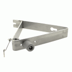 GB Deuropvanger met deurbuffer en RVS windhaak 45 graden RVS 72463-0