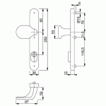 HOPPE Smalschild KTB PC92 Buitenschild met Knop E86G/3359ZA RVS SKG***-646