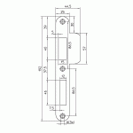 NEMEF Sluitplaat Afgerond voor 644/646/649/666/669 P646/17 RVS Din RS-0