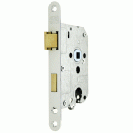 NEMEF 1200 Serie Binnendeurslot Cilinderslot PC55 DM50 1269/4 Gelakt LS/RS (incl. Sluitplaat)-0