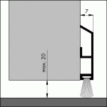 ELLEN Tochtstrip Dorpelprofiel ADS-B 39x7x1000mm Aluminium/Borstel-75