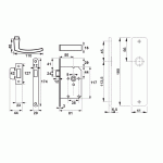 DX Loopslot DM50 Inclusief Binnendeurbeslag DD35-40 Din LS/RS (1255/96) DKS LS-1415