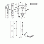 DX Badkamer/WC-Slot WC63 DM50 Inclusief Binnendeurbeslag DD35-40 Din LS/RS (1264/94) DKS WBS 63-1413