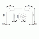 HOPPE Bonn Binnendeurbeslag Rozettengarnituur E150Z/42KV Blind RVS DD37-42mm-2150