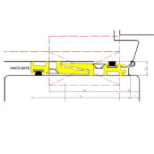 LUVEMA MACO-SAFE Middensluiting voor Hefschuifdeuren 2500mm Lu-M.2002.G-2500 SKG**-4881