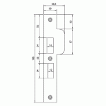 NEMEF Sluitplaat Afgerond voor 4119 P4119/17 RVS Din LS-2161