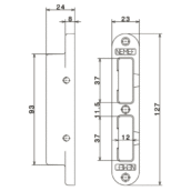 NEMEF Sluitkom voor Veiligheidsslot 1279 VS1200 Zwart LS/RS-2074