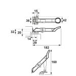 AXAflex Security Raamuitzetter 2660 Maattekening