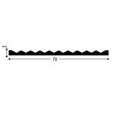 Slijtstrip 703 Ongeboord 70x3mm -4784