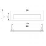 HOPPE Briefplaat 403