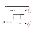 QLON Tochtstrip QL3074 voor Schuifpuien - Afbeelding 3