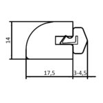 Opbouwprofiel-QL55-Maattekening