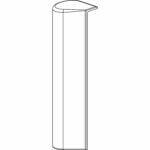 MACO Afdekkap hoekl.band DT Ls Wit MU 41741