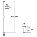 AXA-Deurgreep-Amsterdam-900mm-recht
