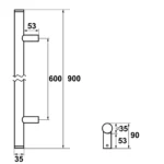 AXA-Deurgreep-Montreal-900mm-recht