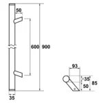 AXA-Deurgreep-Montreal-900mm-schuin