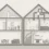 Technische illustratie van twee woningen in doorsnede: links met natuurlijke ventilatie via DUCO ventilatieroosters, rechts met mechanisch ventilatiesysteem inclusief kanalen en ventilatie-unit.