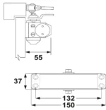 AXA 7505 Compact Maattekening