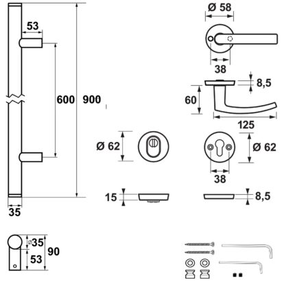 AXA-Deurgreep-Amsterdam-Maatvoering-900mm